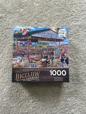Blue Ribbon County Fair 1000-Piece Jigsaw Puzzle - Multicolor